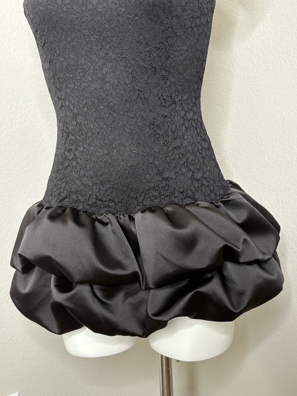 Zara‎ Sleeveless Lace Bubble Skirt Mini Dress Small New Going Out - Picture 8 of 16